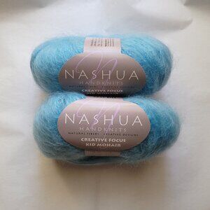 Nashua Creative Focus Kid Mohair Yarn in Lt Blue - Lot of 2